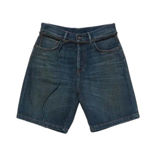 Cotton Denim Shorts