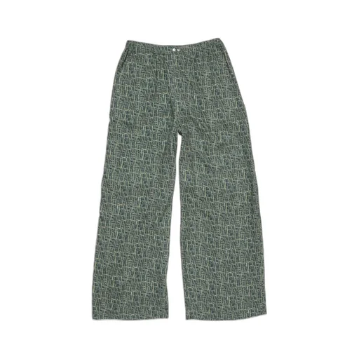 Abstract-Print Trousers