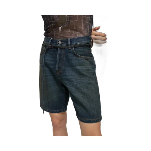 Cotton Denim Shorts
