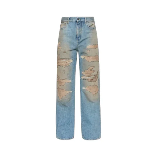 Belt Loop Denim Trousers