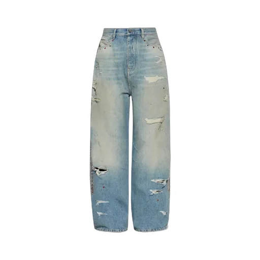 Belt Loop Denim Trousers