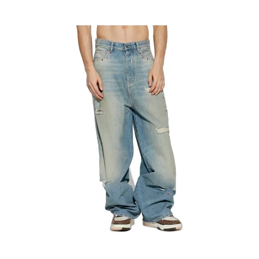 Belt Loop Denim Trousers