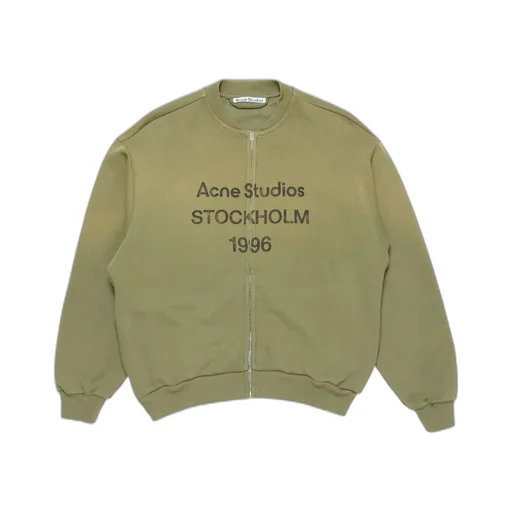 Logo Printed Zip-Up Sweatshirt