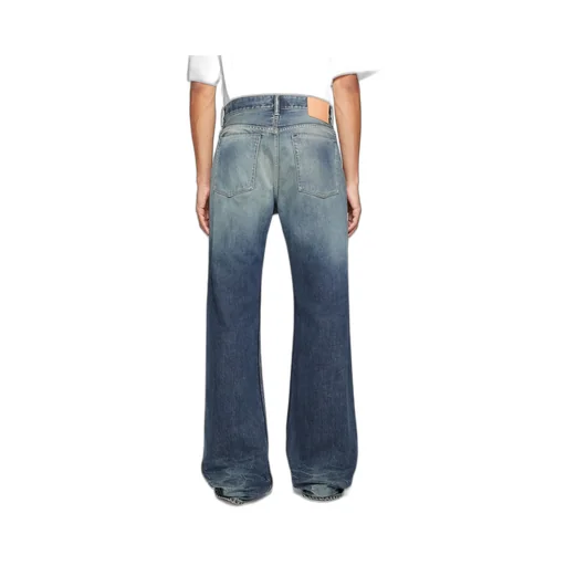 Logo Patch Straight Leg Jeans