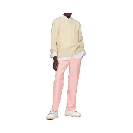Twill Cotton-Blend Trousers