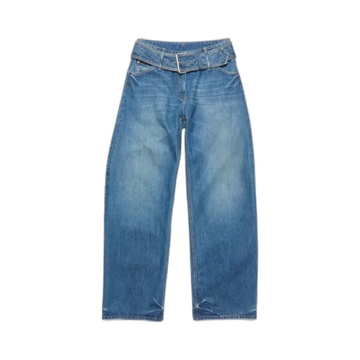 Belted Denim Jeans