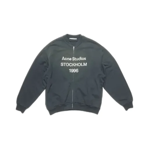 Logo Printed Zip-Up Sweatshirt