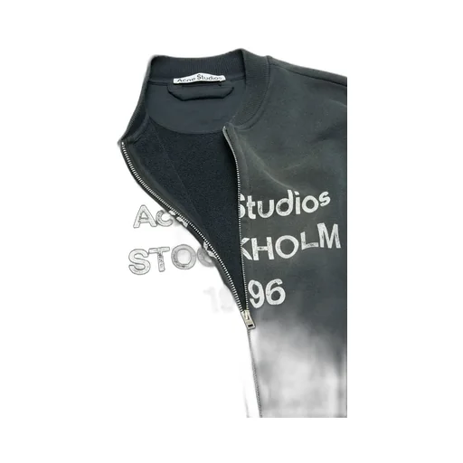 Logo Printed Zip-Up Sweatshirt