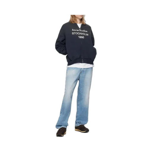 Logo Printed Zip-Up Sweatshirt