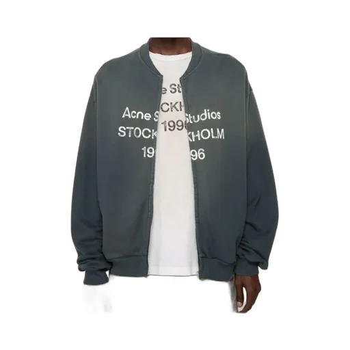 Logo Printed Zip-Up Sweatshirt