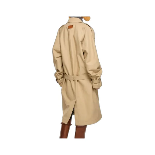 Double-Breasted Belted Trench Coat