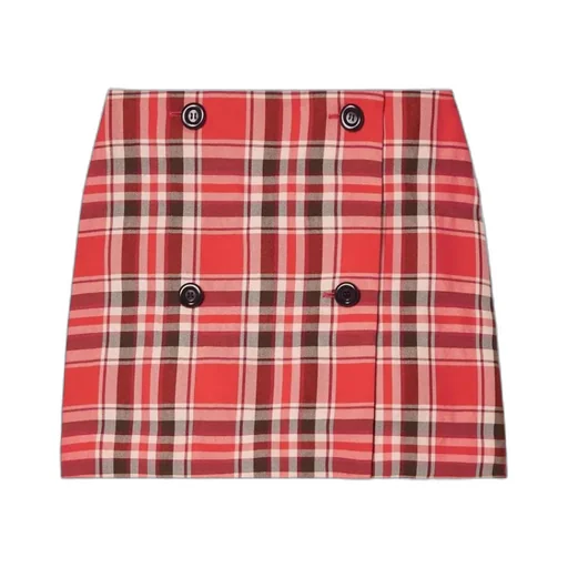 Check-Pattern Miniskirt