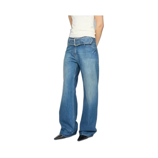 Belted Denim Jeans
