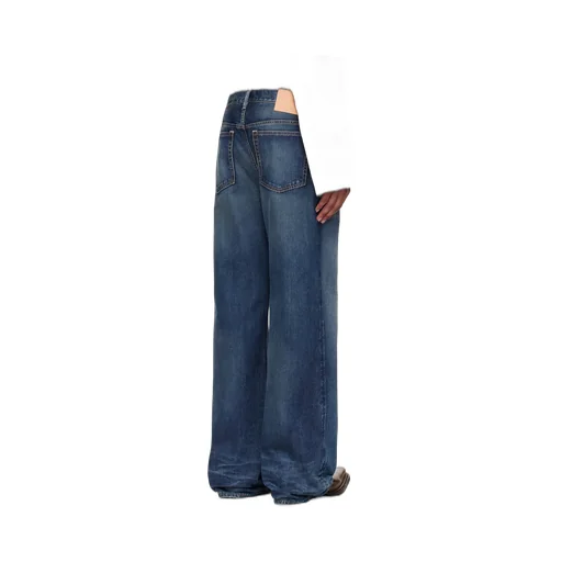 Logo Patch Straight Leg Jeans