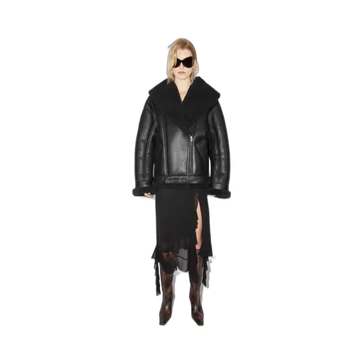 Drop Shoulder Biker Jacket