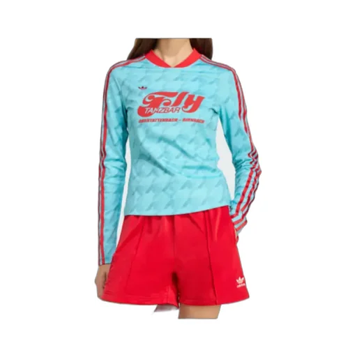 Graphic Soccer Allover Print Bodycon Long Sleeve Jersey