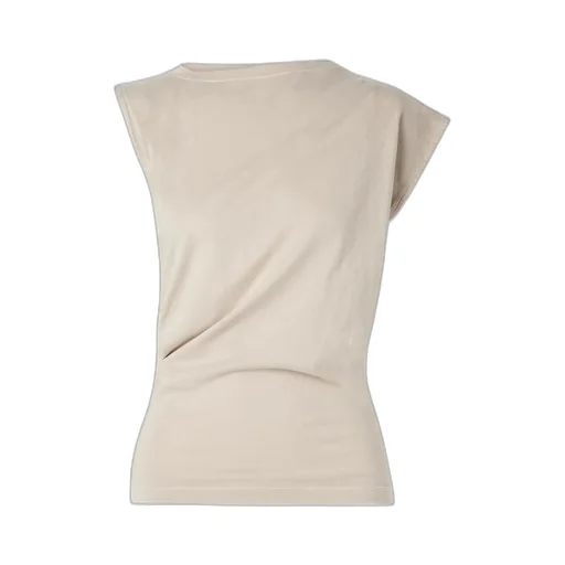Beth Draped Organic Cotton-Jersey T-Shirt