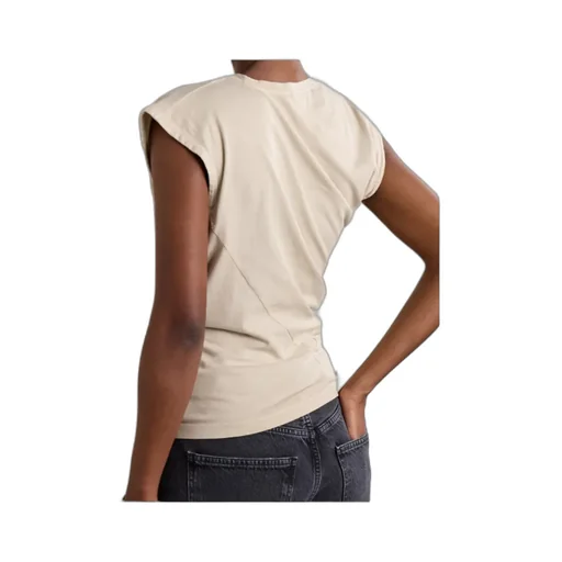 Beth Draped Organic Cotton-Jersey T-Shirt