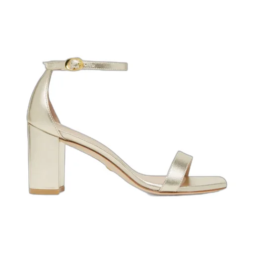 80Mm Metallic-Effect Leather Sandals