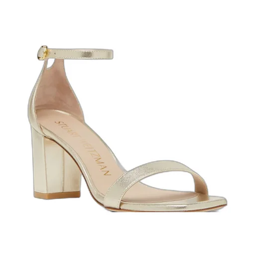 80Mm Metallic-Effect Leather Sandals
