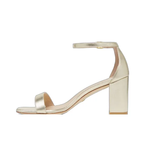 80Mm Metallic-Effect Leather Sandals