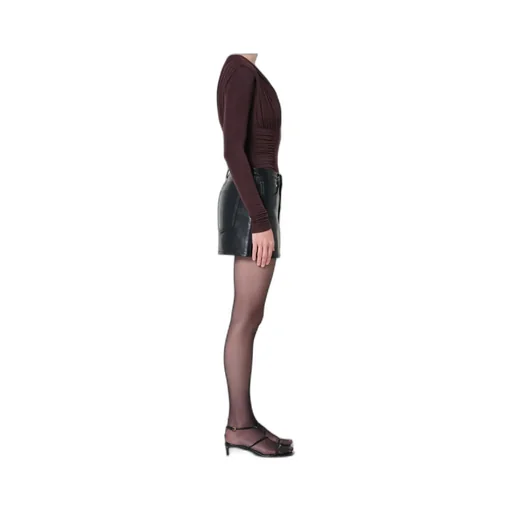 Keira Topstitching Mini Skirt