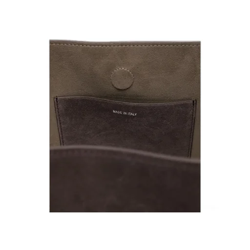 Suede Top Handle Bag