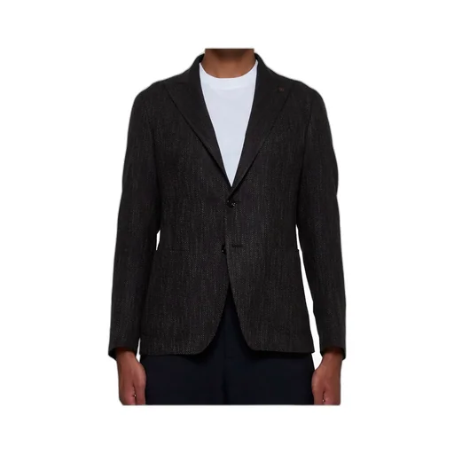Peak-Lapels Single-Breasted Blazer