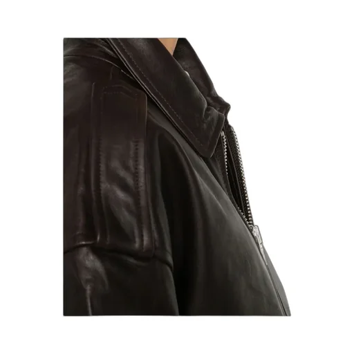 Zip-Fastening Leather Jacket