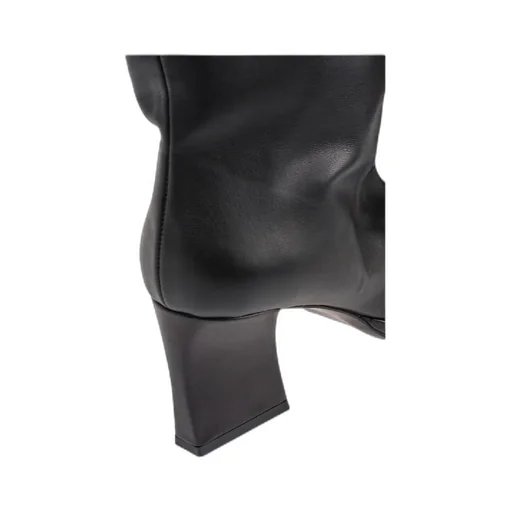 Faux-Leather Knee-High Boots