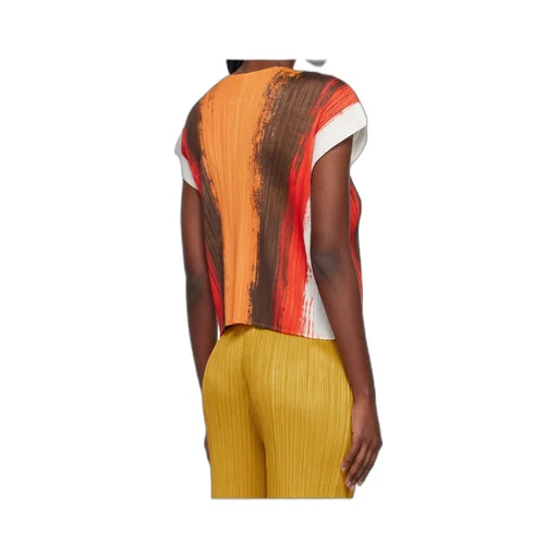 Pleated Stripe Top