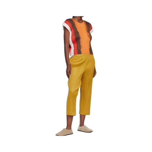 Pleated Knit Trousers