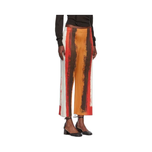 Pleated Stripe Trousers