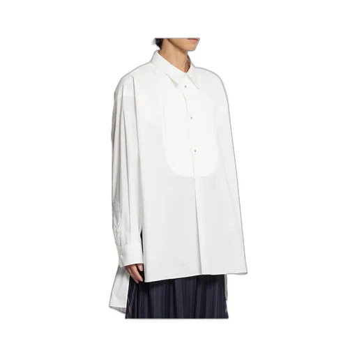 Cotton Poplin Bib Shirt