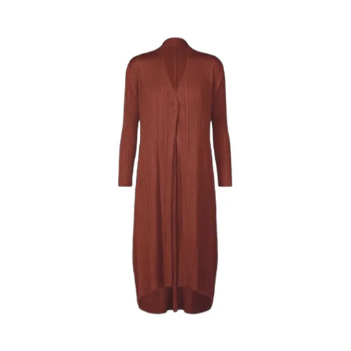 Monthly Colors: October Pleated-Button Coat