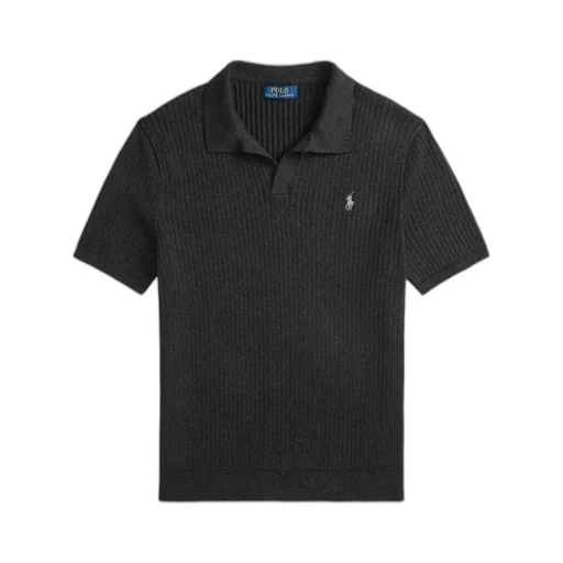 Short-Sleeve Knit Polo