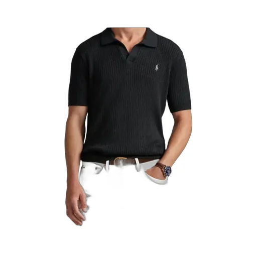 Short-Sleeve Knit Polo