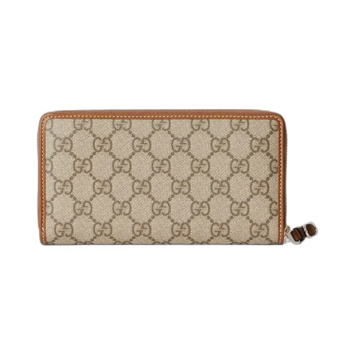 Gg Emblem Zip Around Wallet