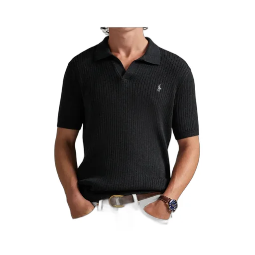 Short-Sleeve Knit Polo
