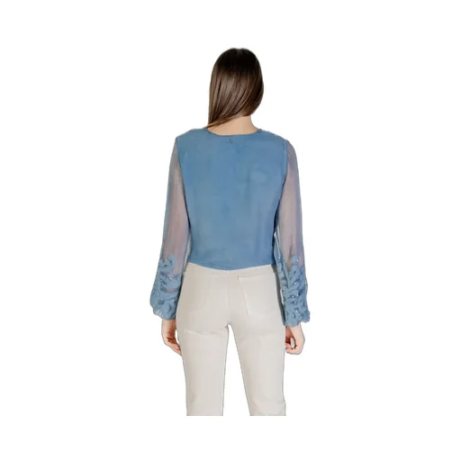 Embellished Balloon-Sleeve Top