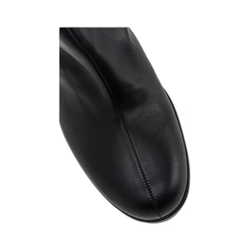 Faux-Leather Knee-High Boots