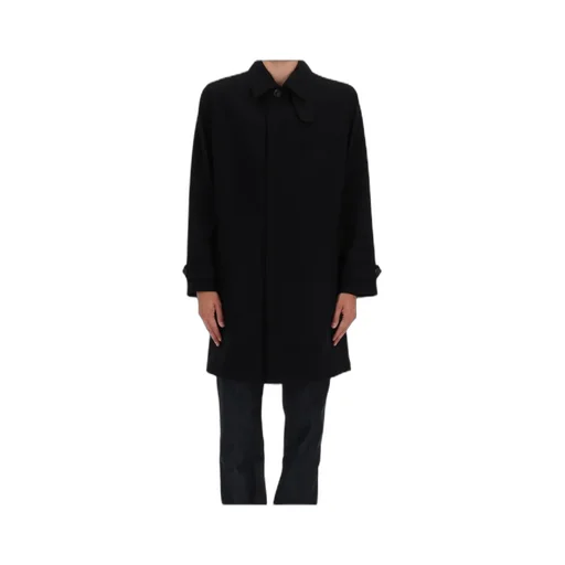 Button-Fastening Point-Collar Coat