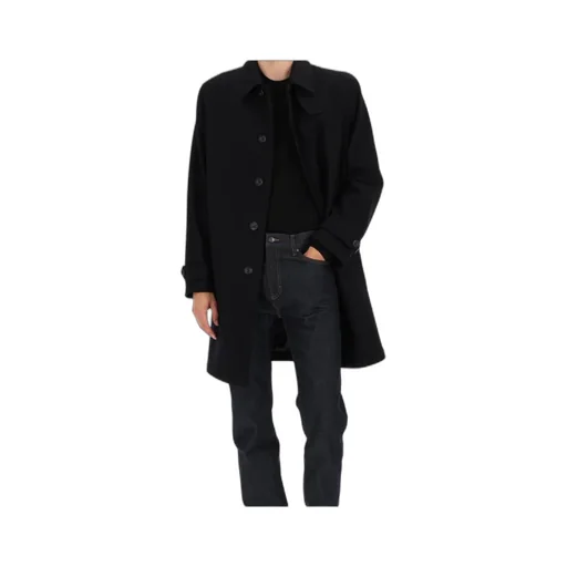 Button-Fastening Point-Collar Coat