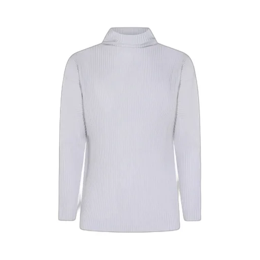 High Neck Pleated Top