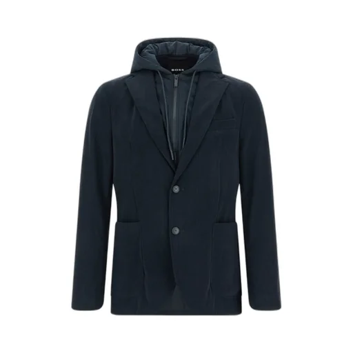 Layered Hooded Jacket