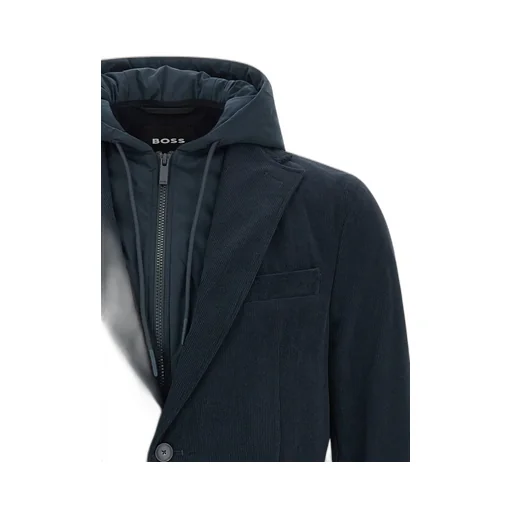 Layered Hooded Jacket