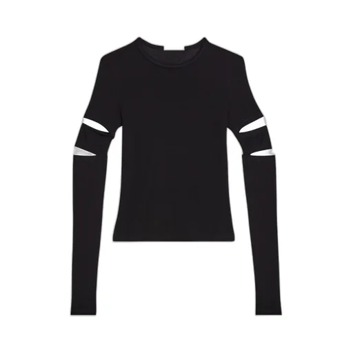 Slashed Long-Sleeved Top