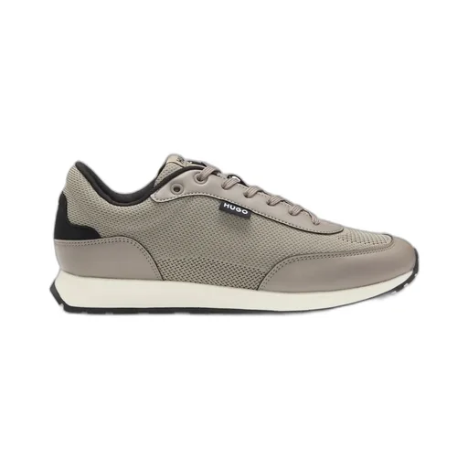 Mesh-Panelled Lace-Up Sneakers