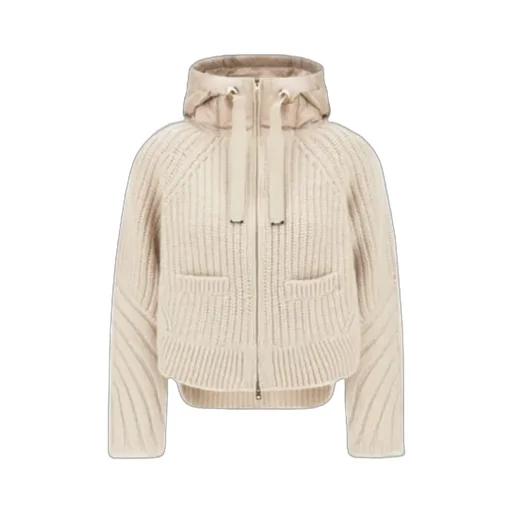 Hooded Panelled Cardigan