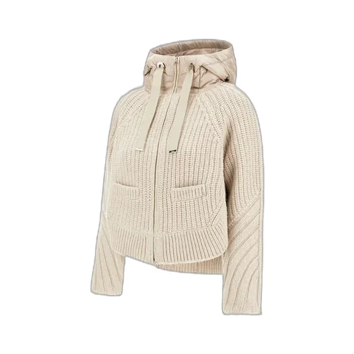 Hooded Panelled Cardigan